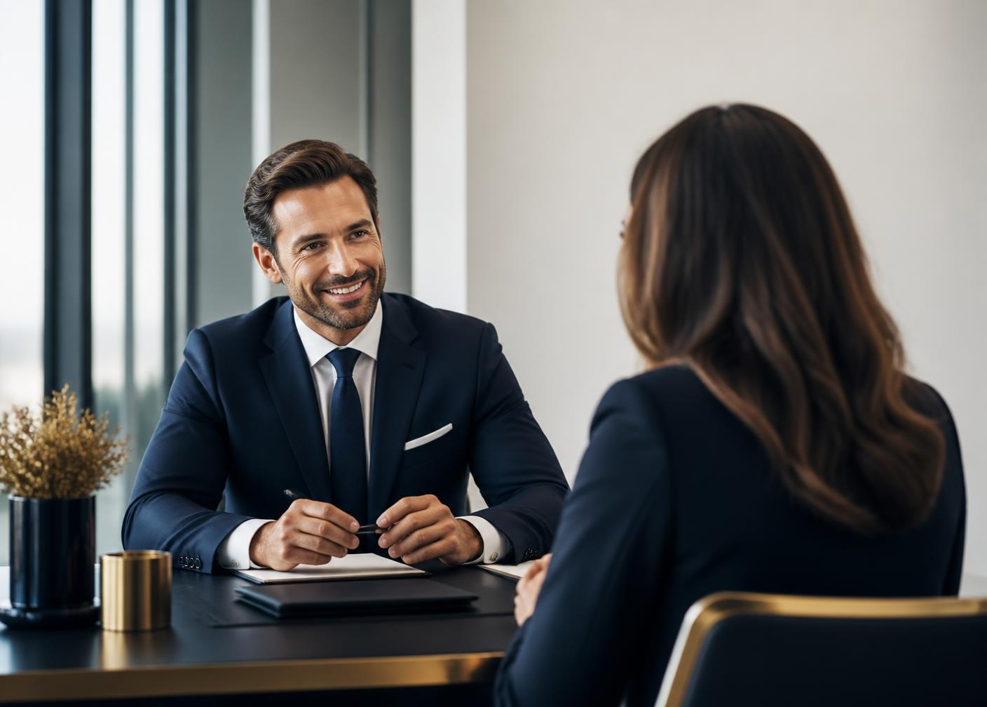 Consultor da Facilita Empréstimos em atendimento a uma cliente